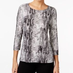 NEW PETITE MEDIUM PM MACY'S PRINTED JACQUARD #382